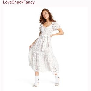 Love shack fancy floral eyelet dress